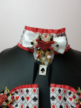 Load image into Gallery viewer, Queen of Hearts Collar and Bow Set