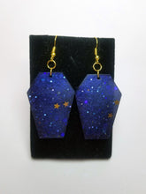 Load image into Gallery viewer, Coffin Earrings- Navy