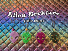 Load image into Gallery viewer, Scary Alien Necklace