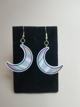 Load image into Gallery viewer, Holo-Ween Moon Earrings