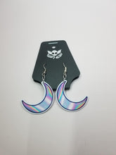 Load image into Gallery viewer, Holo-Ween Moon Earrings