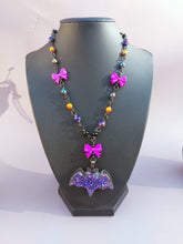 Load image into Gallery viewer, Halloween Bat Necklace