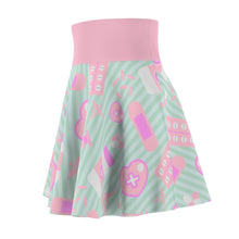 Load image into Gallery viewer, Take Yer Pills Skater Skirt- Mint