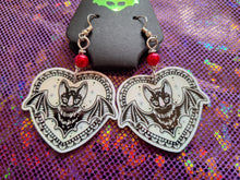 Load image into Gallery viewer, Vampire Heart Earrings