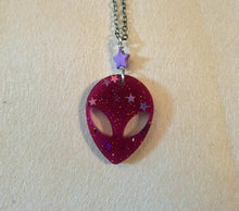 Load image into Gallery viewer, Scary Alien Necklace