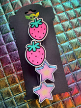 Load image into Gallery viewer, Strawberry Star Barrette Set