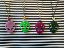 Load image into Gallery viewer, Scary Alien Necklace