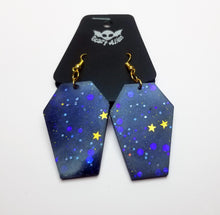 Load image into Gallery viewer, Coffin Earrings- Navy