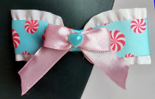 Load image into Gallery viewer, Peppermint Candy Collar and Bow Set