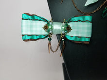 Load image into Gallery viewer, Mint Chocolate Collar and Bow Set