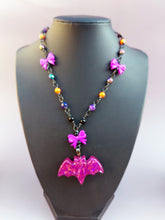 Load image into Gallery viewer, Halloween Bat Necklace