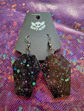 Load image into Gallery viewer, Coffin Earrings- Black