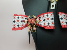 Load image into Gallery viewer, Queen of Hearts Collar and Bow Set