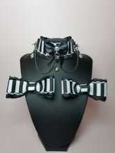 Load image into Gallery viewer, Stripey Vibes Collar and Bow Set