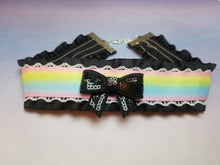Load image into Gallery viewer, Rainbows Everywhere Choker- Black