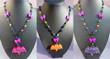 Load image into Gallery viewer, Halloween Bat Necklace