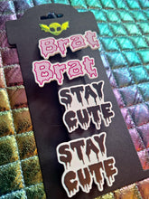 Load image into Gallery viewer, Brats Stay Cute Barrette Set