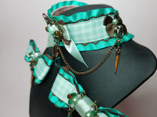Load image into Gallery viewer, Mint Chocolate Collar and Bow Set