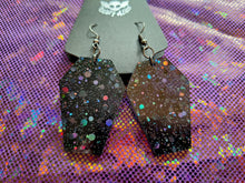 Load image into Gallery viewer, Coffin Earrings- Black