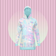 Load image into Gallery viewer, Take Yer Pills Hoodie Dress- Rainbow