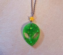 Load image into Gallery viewer, Scary Alien Necklace