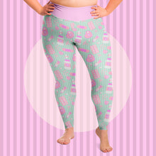 Load image into Gallery viewer, Take Yer Pills Puls Size Leggings- Mint
