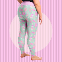 Load image into Gallery viewer, Take Yer Pills Puls Size Leggings- Mint
