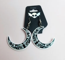 Load image into Gallery viewer, Under the Crescent Moon Earrings
