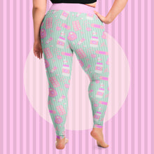 Load image into Gallery viewer, Take Yer Pills Puls Size Leggings- Mint
