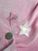 Load image into Gallery viewer, Star Barrette Set- Light Pink

