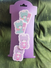 Load image into Gallery viewer, Take Yer Pills Barrette Set
