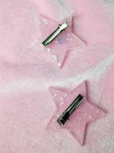 Load image into Gallery viewer, Star Barrette Set- Light Pink
