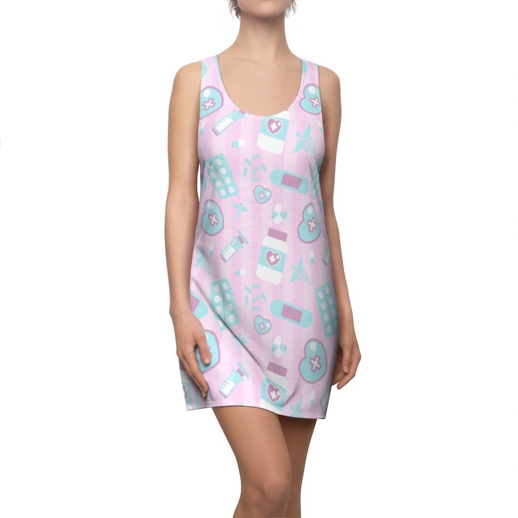 Take Yer PIlls Racerback Dress- Pink