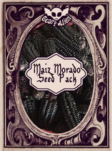 Load image into Gallery viewer, Purple Corn Maiz Morado Goth Garden Seeds Pack
