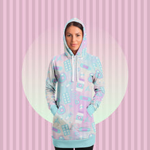 Load image into Gallery viewer, Take Yer Pills Hoodie Dress- Rainbow

