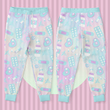 Load image into Gallery viewer, Take Yer Pills Joggers- Pastel Rainbow
