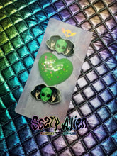 Load image into Gallery viewer, Alien Girl Barrette Set Scary Aliens
