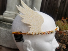 Load image into Gallery viewer, Angel Wings Tiara - Kawaii Magical Girl Cosplay - Valkyrie Headband Crown - Goddess Halloween Costume Jewelry - White Wing Hermes Headpiece Scary Aliens
