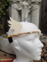 Load image into Gallery viewer, Angel Wings Tiara - Kawaii Magical Girl Cosplay - Valkyrie Headband Crown - Goddess Halloween Costume Jewelry - White Wing Hermes Headpiece Scary Aliens
