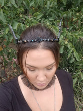 Load image into Gallery viewer, Bat Wings Tiara - Vampirina Kawaii Magical Girl Cosplay - Demon Headband Crown - Devil Halloween Costume Jewelry  Black Wing Headpiece Anime Scary Aliens
