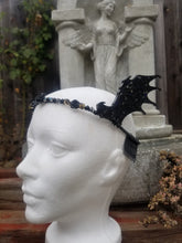 Load image into Gallery viewer, Bat Wings Tiara - Vampirina Kawaii Magical Girl Cosplay - Demon Headband Crown - Devil Halloween Costume Jewelry  Black Wing Headpiece Anime Scary Aliens
