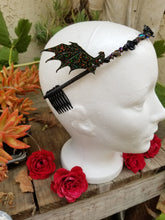 Load image into Gallery viewer, Bat Wings Tiara - Vampirina Kawaii Magical Girl Cosplay - Demon Headband Crown - Devil Halloween Costume Jewelry - Black Wing Headpiece Scary Aliens
