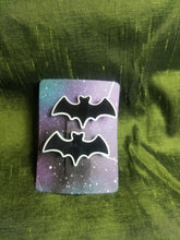 Load image into Gallery viewer, Black Bat Barrettes Set Scary Aliens
