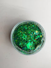 Load image into Gallery viewer, Christmas Holiday Glitter Mix Set- Cosmetic Glitter Mix- Xmas Glitter Mix- Winter Rave Glitter- Red Green Elf Glitter Sparkles Scary Aliens
