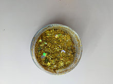 Load image into Gallery viewer, Christmas Holiday Glitter Mix Set- Cosmetic Glitter Mix- Xmas Glitter Mix- Winter Rave Glitter- Red Green Elf Glitter Sparkles Scary Aliens
