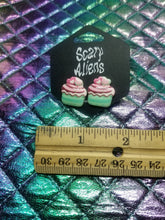 Load image into Gallery viewer, Cupcake Stud Lolita Earrings- Kawaii Earrings - Lolita Jewelry Minature Food Earrings Studs Scary Aliens
