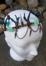 Load image into Gallery viewer, Forest Queen Antler Tiara Scary Aliens
