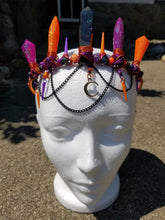 Load image into Gallery viewer, Halloween Queen Crystal Crown Scary Aliens
