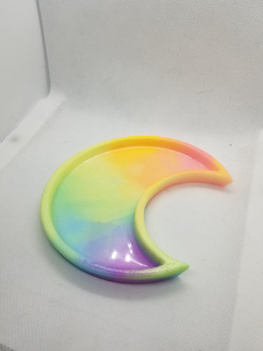 Moon Tray- Pastel Rainbow Scary Aliens