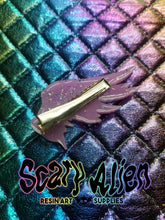 Load image into Gallery viewer, Pink Angel Wings Barrettes Set Scary Aliens
